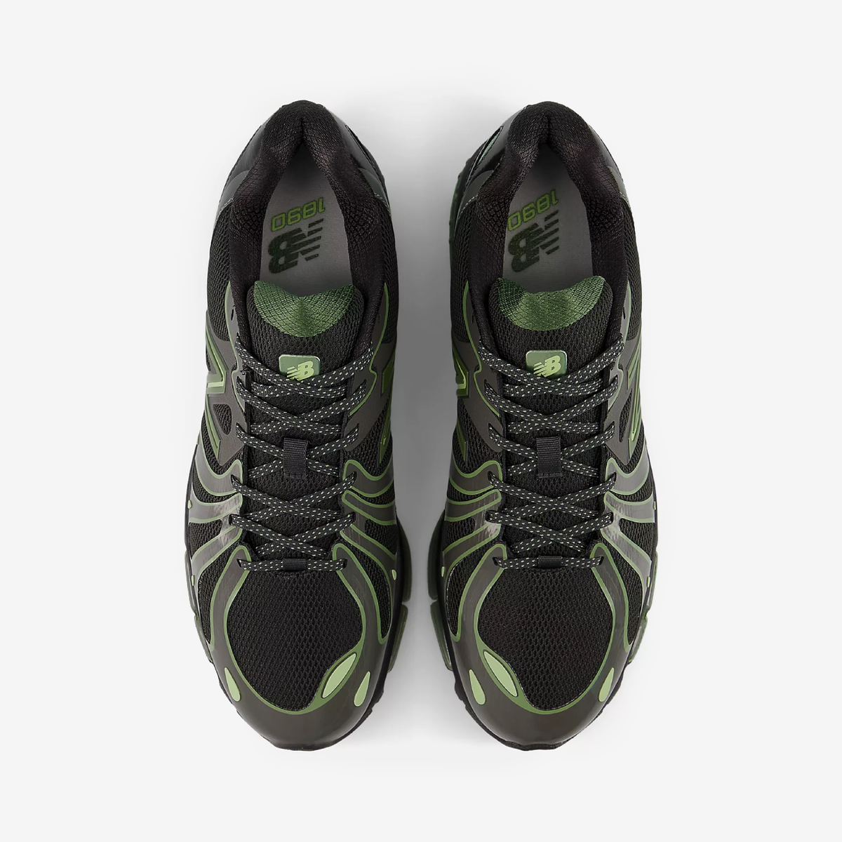 NB 1890 "FADED BLACK with UTILITY GREEN"
